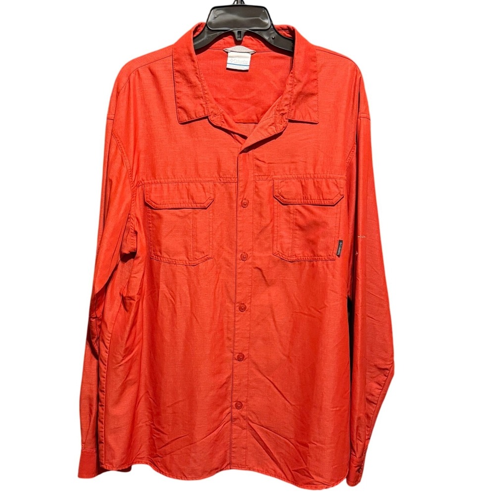 Columbia Men's XL Westerly Winds Nylon Stretch Omni Wick‎ Fishing Long Sleeve